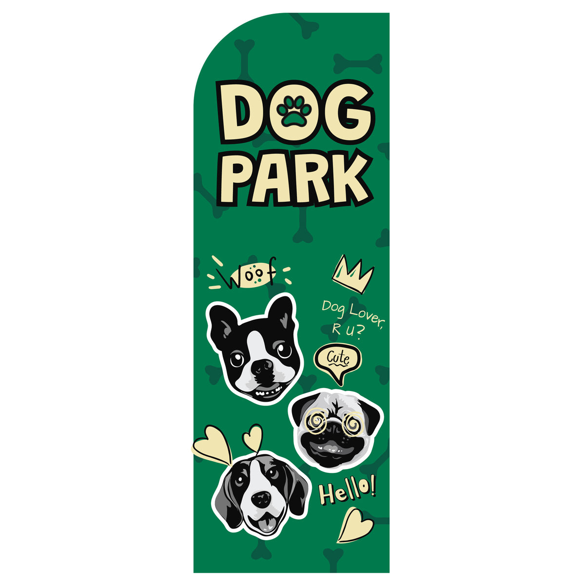 Flag - Dog Park - Green