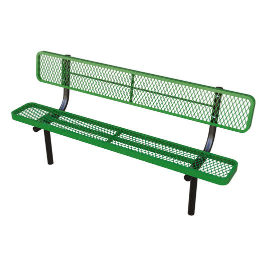 6" Bench with Back